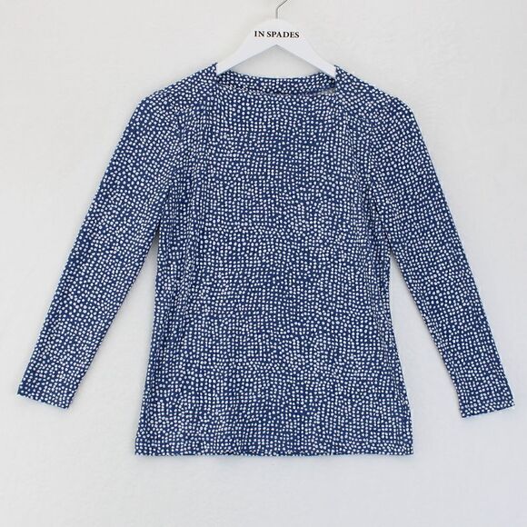 Anne Klein Anne Klein Printed Square Neck Blue Jayanne Wht - Picture 2 of 3